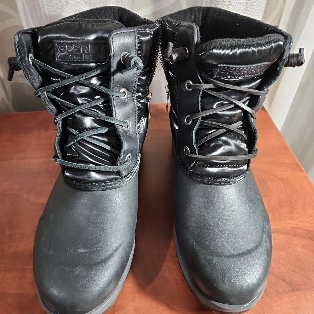 Sperry Women's Maritime Repel Snow Boot Black, Size US 7.5 M